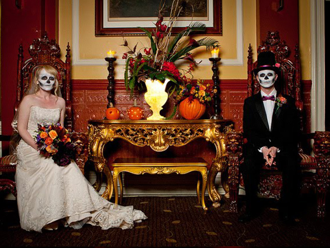 Свадьба в стиле Хэллоуин